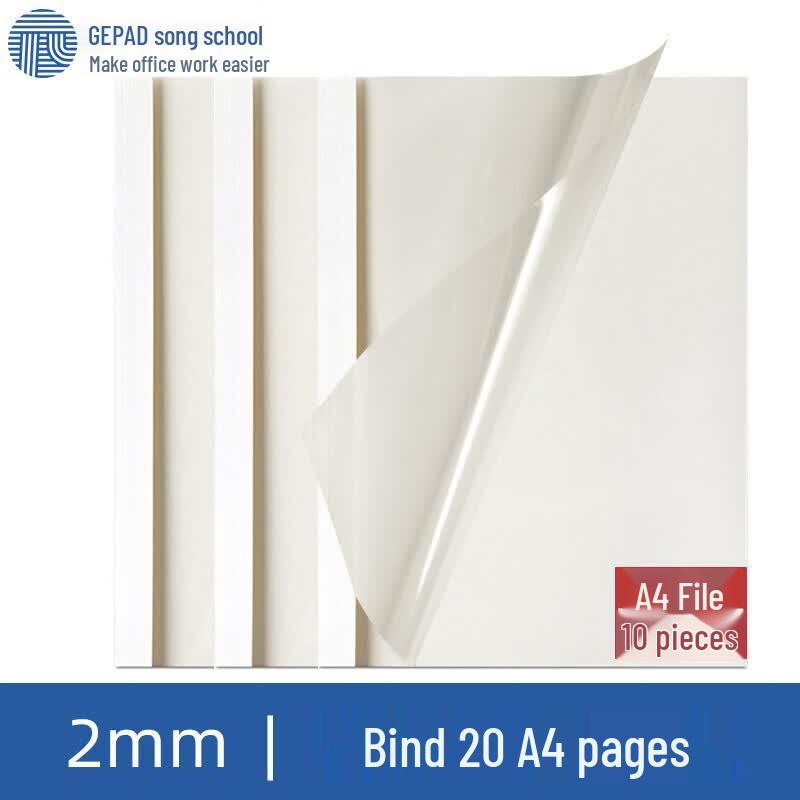 GEPAD F1 A4 Hot Melt Binding Covers 2mm CN plug (adapter included)