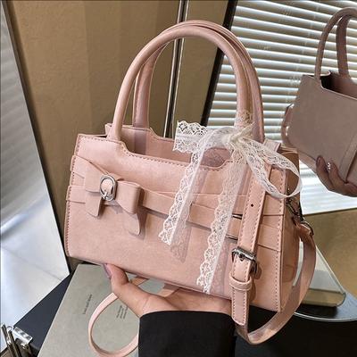 Sac Femme Nouveau Nœud Sac Bandoulière Décontracté Petit Sac Carré