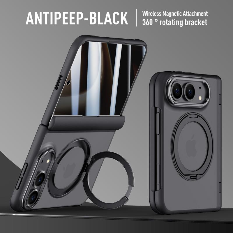Pro IPhone Duo Magnetický Stojan Pouzdro na Telefon pro Magsafe Ultra Soukromí Anti-Peep Tvrzené Sklo Ochranné Pouzdro na Hřídel pro IPhone Ult