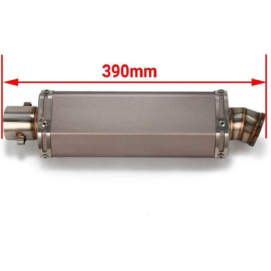 Universal 1.5-2  Inlet Hexagon Exhaust Muffler Pipe Slip On Scooter Motorcycle ATV Dirt Street Bike