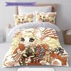Anime Pattern Bedding Quilt Set Quilt Cover Pillowcase Home Decoration Birthday Gift (1 * duvet cover + 2 * pillowcase, without core)