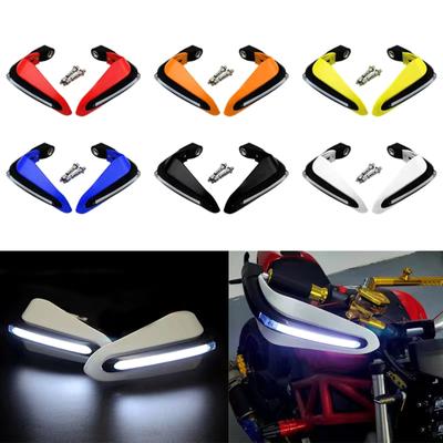 Universal-Lenkerhandschützer passend für 650 150 RSV4 RS50 TUONO V4 125 Motorrad-LED-Licht-Handschutzschutz, 2 Stück