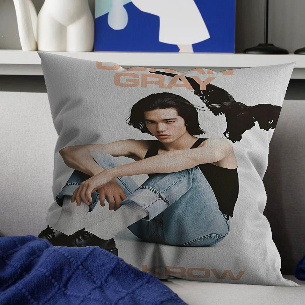 Pop Singer Conan Grays World Tour Decorative Room Aesthetics Pillow Case Home Decor Bedroom Sofa Bed Couch Pillow Cover 45x45