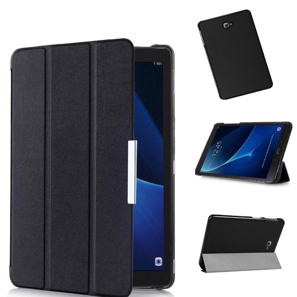 Pro Samsung Galaxy Tab A A6 10.1'' 2016 Sklopný trojitý stojánek Kryt pro SM-T580 SM-T585 Pouzdro z PU kůže Automatické usínání a probouzení
