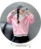 Girls' 2025 Autumn Korean Style Sweatshirt Set - Trendy Base Layer for Big Girls