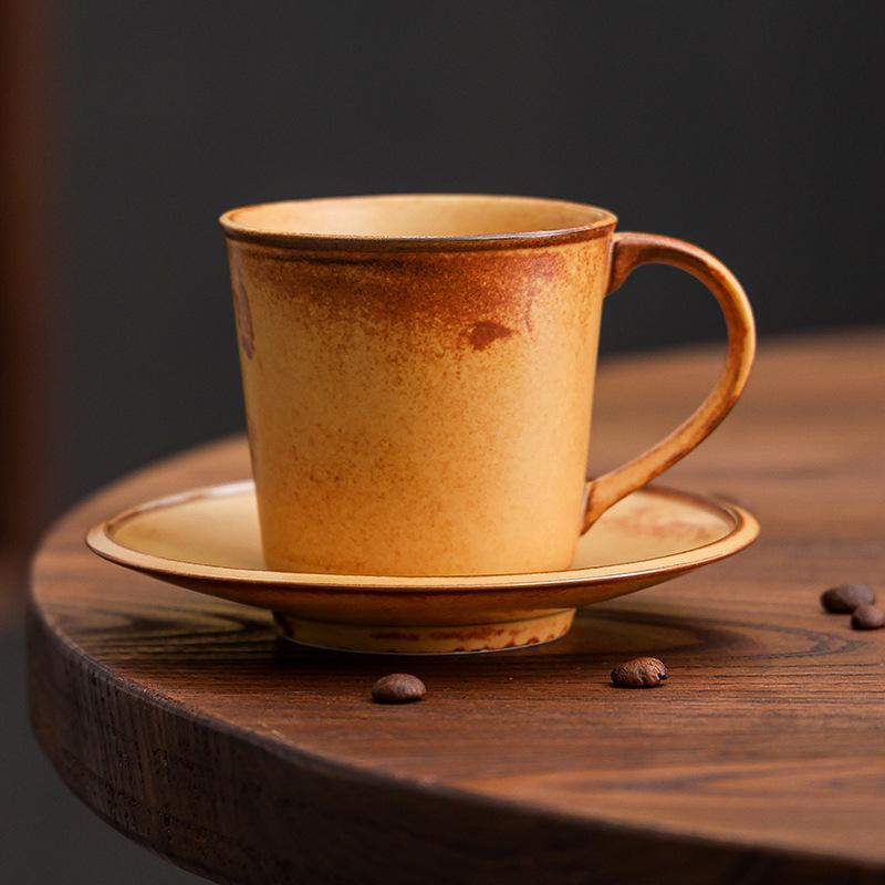 Espresso Coffee Cup And Saucer Set, Latte Latte Cup, High-Value Mug.