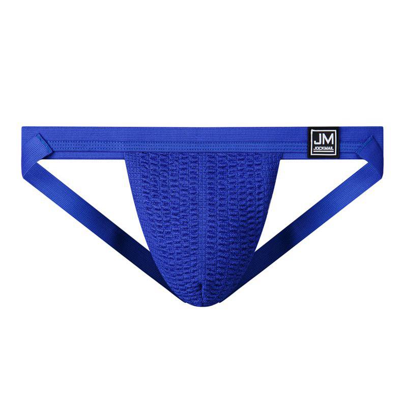Jockstraps JOCKMAIL Sexy Men's Underwear 1.26-inch Wide Waistband Mesh Material Breathable Low Waisted Thong Underpants