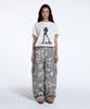 Callout New Year Cony Camo Two-Way Cargo Pants / Light Grey