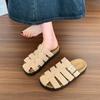 Baotou Slippers Women's Summer Wear 2025 New Thick-bottomed Sandals Fashion Internet Celebrity Ins Tide Large Size One-word