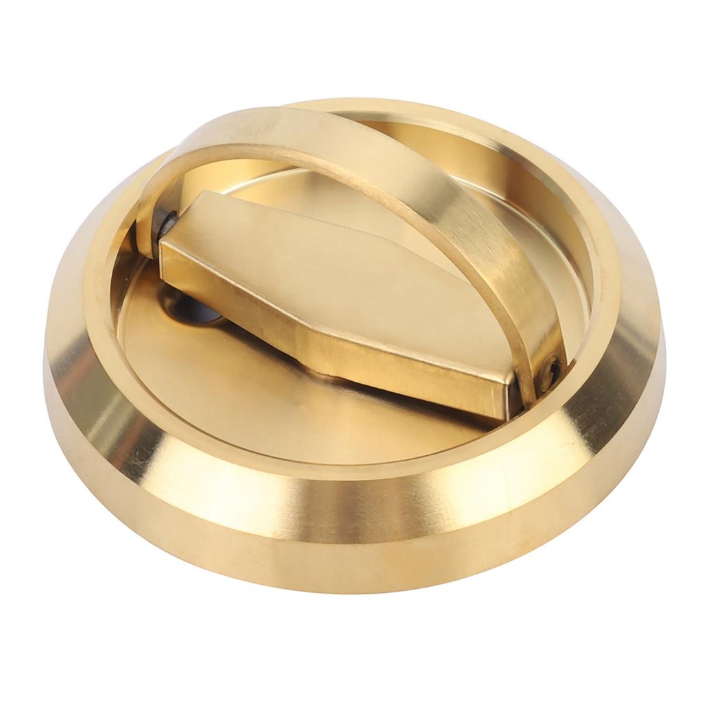 Stainless Steel Door Lock with Handle Pull Ring for Cabinet Drawer Closet DoorGold