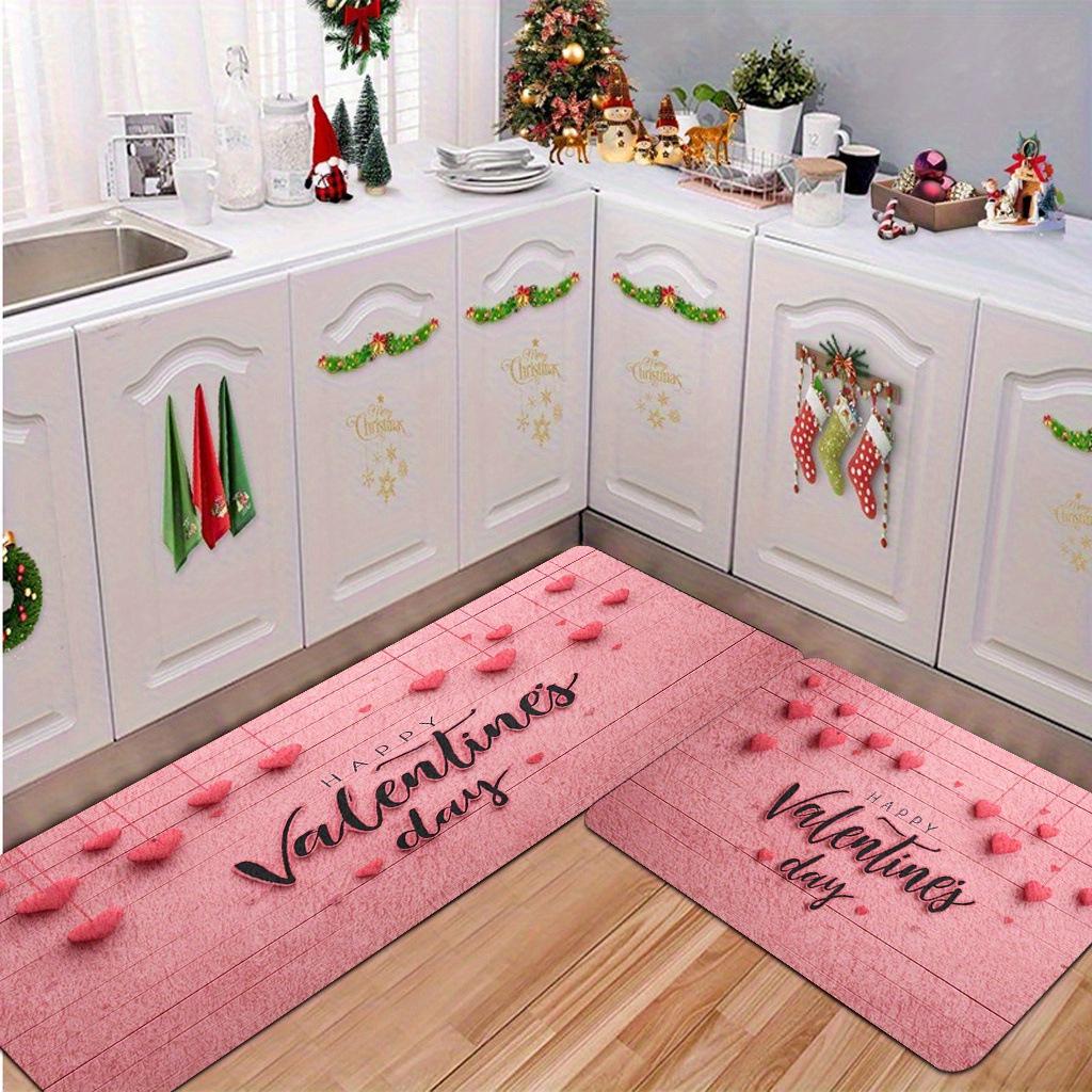 Valentine's Day Heart Hallway Runner: Non-slip, Dirt-resistant, Easy-to-Clean Floor Mat