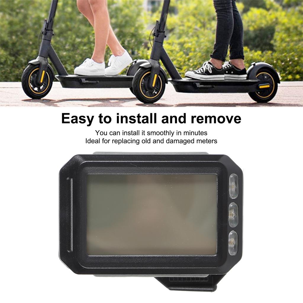 Electric Scooter Instrument Professional Replacement 6 Pin Waterproof Easy to Install Electric Scooter Display Meter