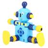 Personality Cute Wooden Robot Toys Learning & Educational Toys for Kids Children (Red)