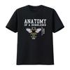 Anatomie Einer Hummel Herren Lustiges T-Shirt 100% Baumwolle Schwarz Vintage Gewaschen Mode Grafik Streetwear Weich Lässig