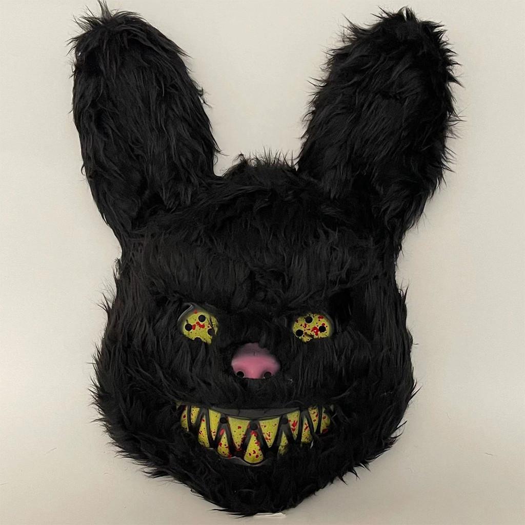 Eared Long Rabbit Bear Plush Mask Horror Headgear Prop Accessories Halloween
