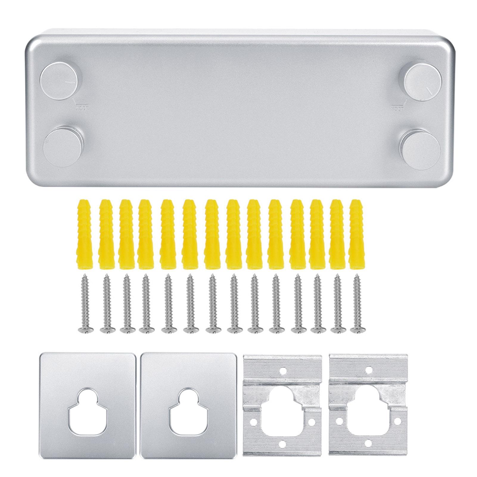 Dual Lines Retractable Clothesline Clothes Drying Line for Indoor Hotel Home Balcony Bathroom