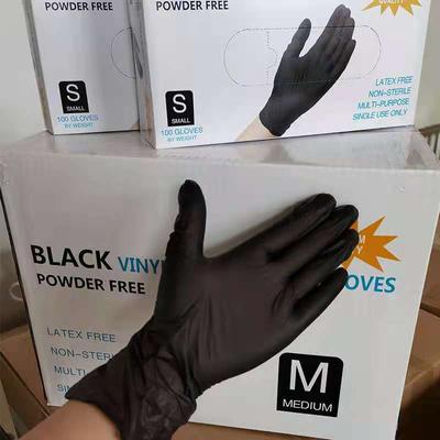 100PCS/BOX Disposable Tattoo Gloves Salon Nail Art Gloves Food Grade Protection Waterproof Catering Latex Rubber Thickened Black/Blue