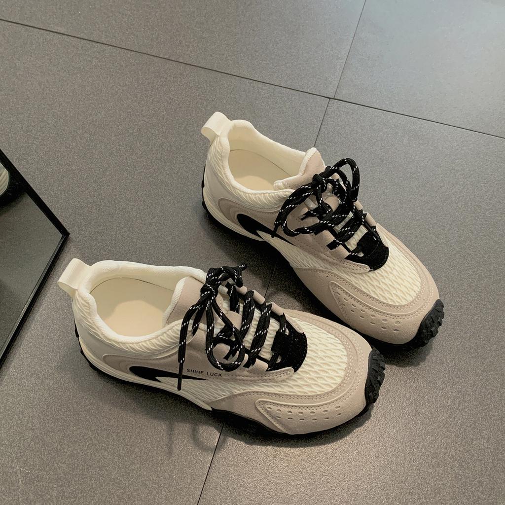 Queen Fan retro versatile platform white shoes women's 2025 new autumn skirt soft-soled German training sneakers