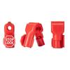 Universals 6mm Hole Anti Theft Hook Fasteners for Shelving Durability ABS Construction Easy Installation