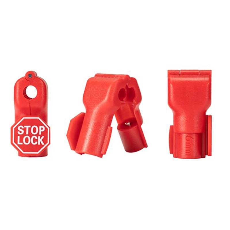 Universals 6mm Hole Anti Theft Hook Fasteners for Shelving Durability ABS Construction Easy Installation