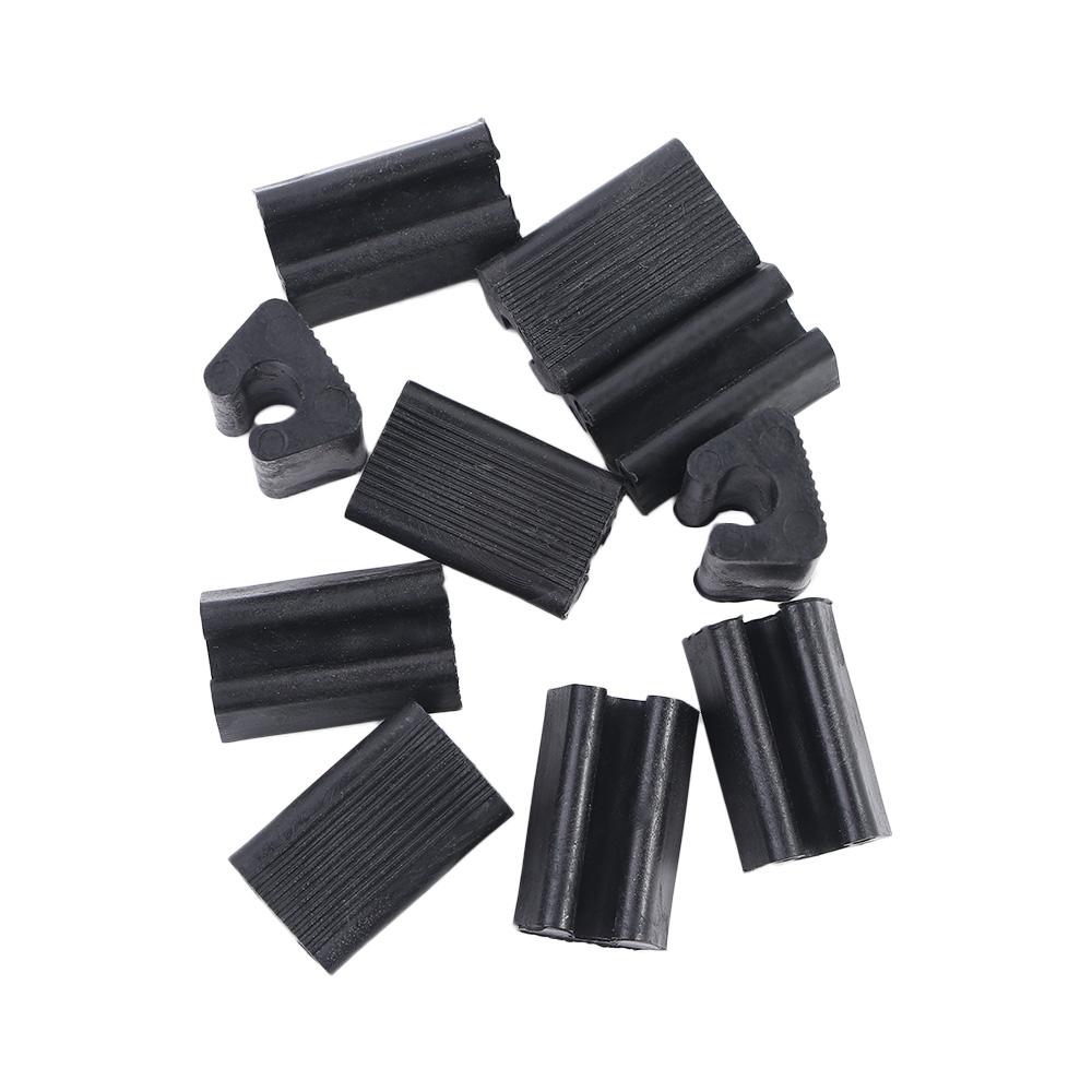 Durable 10pcs Furniture Feet Anti-Front Tubing Caps Floor Protector Chair Leg Pad Damper Tube Rear Pad Stool Pipe Clamp