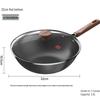 Sanhe 32cm Flat Bottom 0-Coating Non-Stick Iron Wok