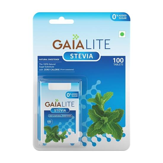 Gaia Lite Stevia NaturalPowdered , Natural Sugarfree Sweetener Perfect for Diabetes Management and Weight Loss|Made with Natural Stevia Extrac