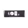 Car Headlight Adjustment Switch Trim Cover Carbon Fiber for Nissan GTR R35 2008-2016 Interior Accessories(Black)