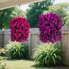 2pcs Artificial Hanging Bougainvillea Flowers, 55cm Silk Trailing Vines With Lifelike Petals And Leaves For Outdoor Balcony