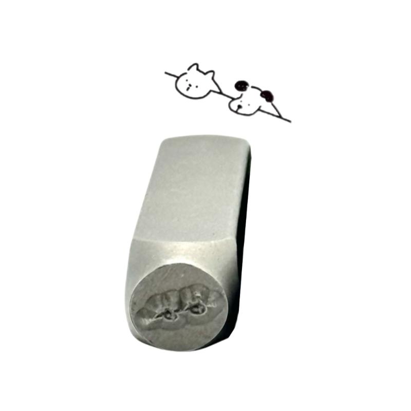 

Lovely Dog Themed Metal Stamps Artistic Jewelry Embossing Seal Stamps for Individualized Jewelry and DIY Projects