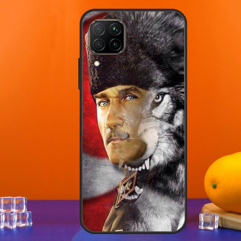 Turkey Wolf Mustafa Kemal Atatürk For Huawei Nova 12s 12i 11i 8i 9 10 SE Y91 Y90 Y60 Y70 Y72 Y61 P20 P40 Lite P30 P60 Pro Case