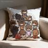 D-Dropout Bear YE Pillow Case Print Polyester Fiber 40X40 cm Home Sofa Throw Cushion Cover Decoration