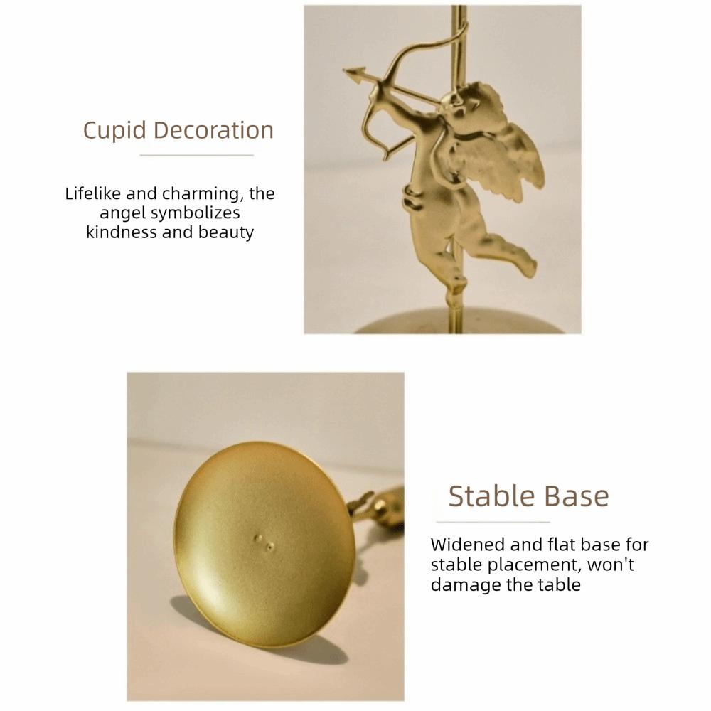 High Foot Iron Art Candlestick European Style Candlestick Holder Cupid Candle Holder  Anniversary
