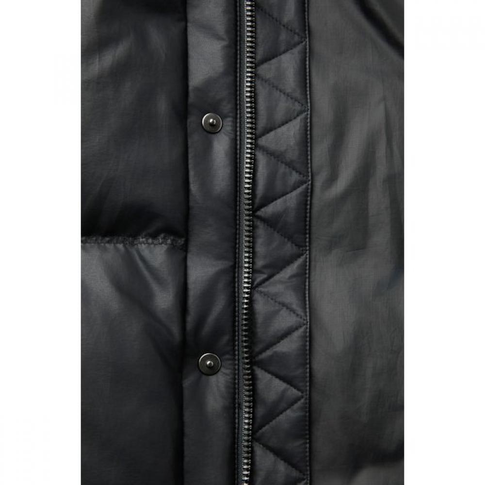 SerieS Men S Leather Like Short Padding Black Sauaw25651bkx