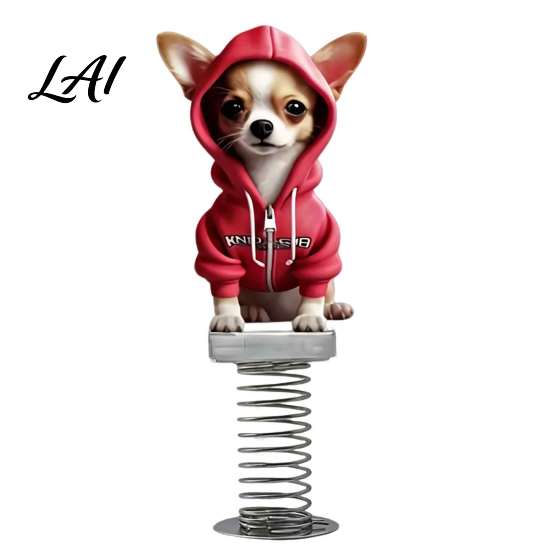 Fun Swaying Figures for Bicycle Handlebars Cute Cat/Dog Car Dashboard Ornaments 2D Flat Acrylic Decorations Decorative Animal Figurines with