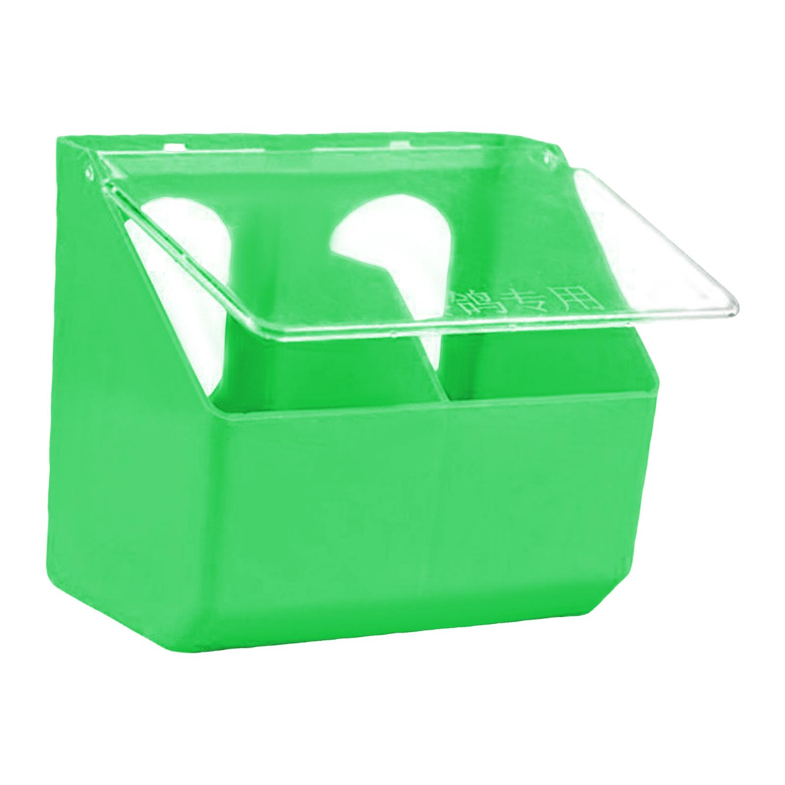 

2/3 Grids Hanging Bird Feeding Box Plastic Birds Water Feeder Pigeon Food Dispenser for Parrot Cockatiel Bird Feeding Supplies