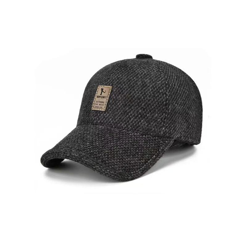 Cotton Dad Hat Men's Baseball Cap Autumn Winter Windproof Sun Hat