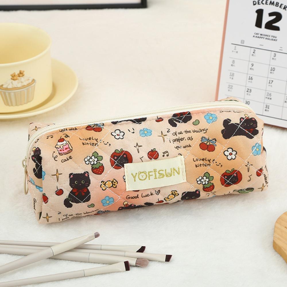 

Канцелярская сумка из волокна, большая вместительная сумка для хранения, симпатичная коробка для ручек C