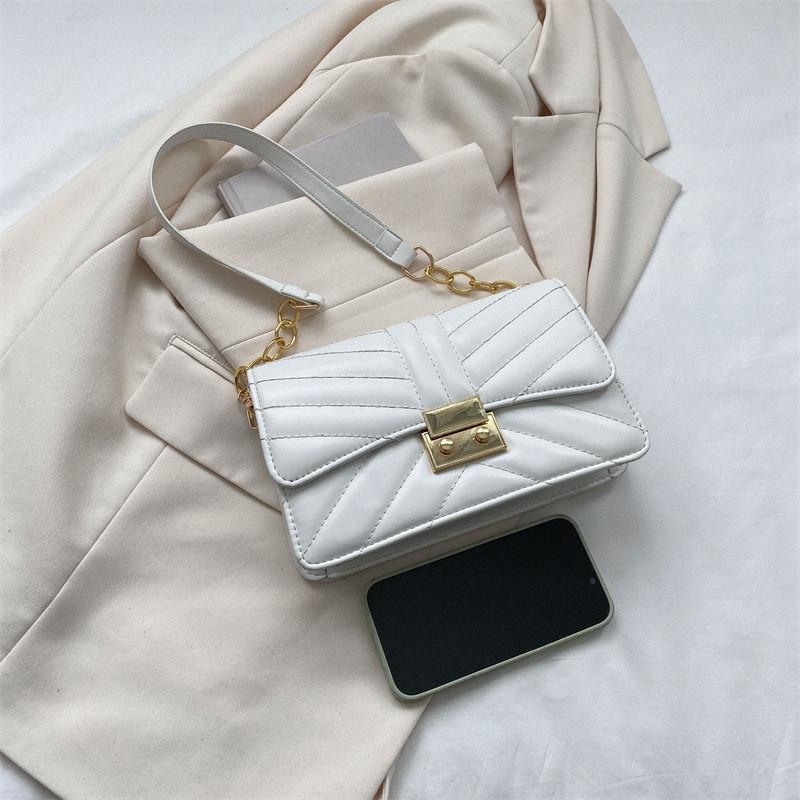 2023 Spring And Summer Popular Simple Handbag Pu Material Retro Style Shoulder Bag