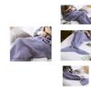 Mermaid Coral Fleece Crochet Sofa Blanket Acrylic Grid Knit For Birthday Home Decor