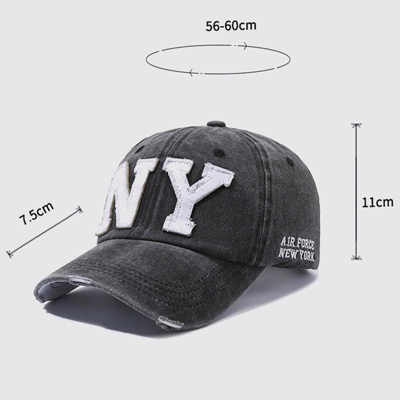 Spring Autumn Letter Embroidered Baseball Cap Men's Outdoor Sports Cap Women's Ponytail Panama Cap Sun Visor Hat