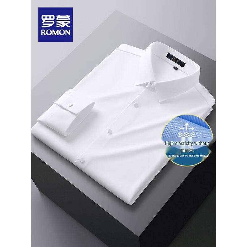 Romon Men s Business Long-Sleeve Shirt C2081 2XL