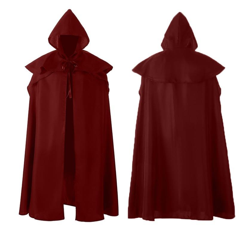 Halloween Party Medieval Gothic Men's Long Monk Cloak Cloak Dress Up Costume