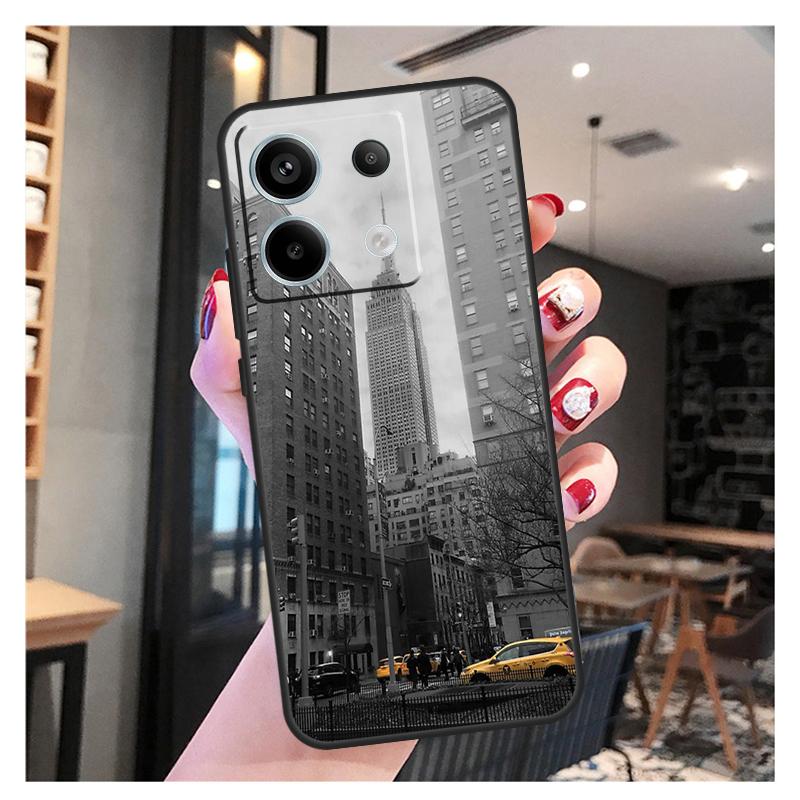 NYC Yellow Taxi Cabs Case For Xiaomi Redmi Note 13 12 10 9 8 11 Pro 12S 11S 10S 9S Remdi 13C 9C 10C 12C Cover