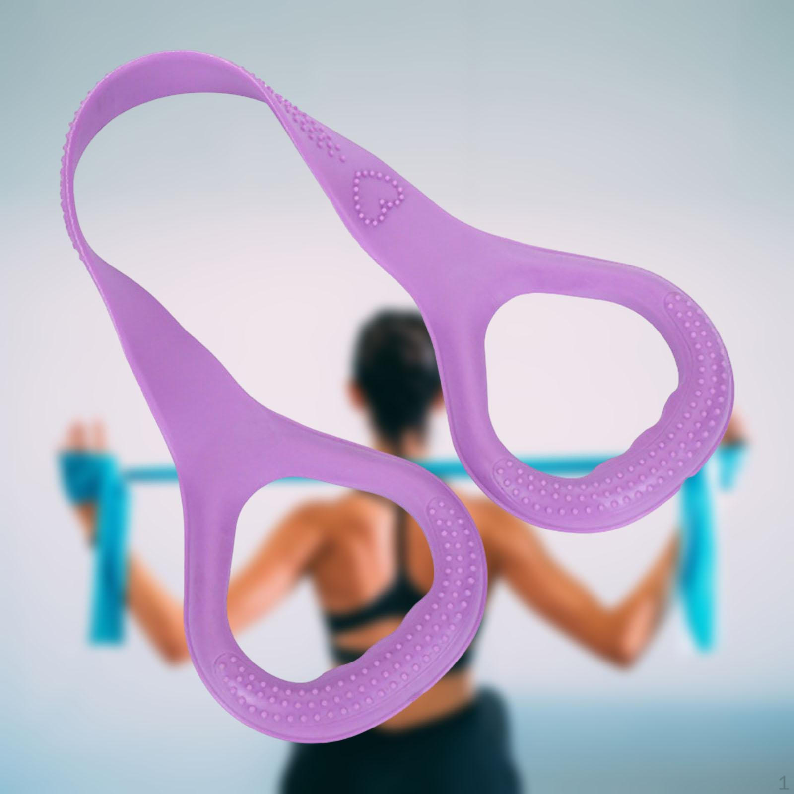 Resistance Band Yoga Pulling Exerciser Stretch Out Bands for Pilates, Dancing, Postures, Exercise, Purple