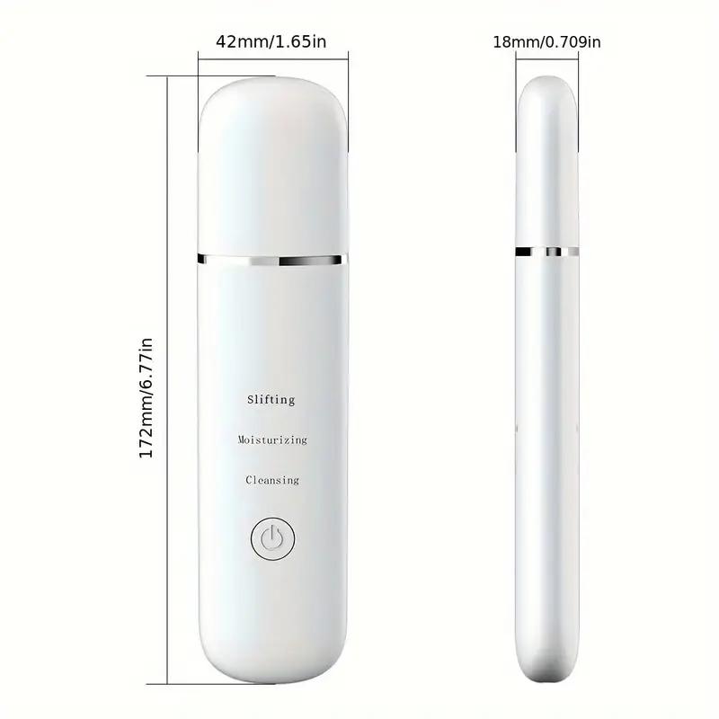 Exfoliador Ultrasónico de Piel Espátula Facial Exfoliante de Piel Facial Raspador y Removedor de Puntos Negros Limpiador de Poros Limpieza Facial Profunda
