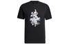 T Shirts Men's Black Crew Neck Moderate Straight Fit GP0862