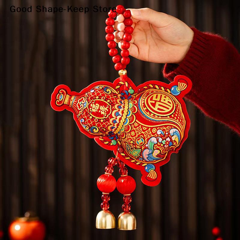 2026 Chiense New Year Decoration Spring Festival Supplies Horse Door Pendant Tet Decoration Hanging Ornament