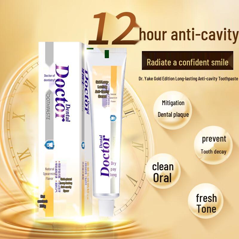 Dr. Tooth Premium Long-Lasting Anti-Cavity Toothpaste (220g x 3)