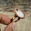 Mother Of Pearl Ring Electroformed Copper Jewelry Black Onyx Ring Adjustable Rings Gemstone Jewelry Electroformed Copper Ring Handmade Ring